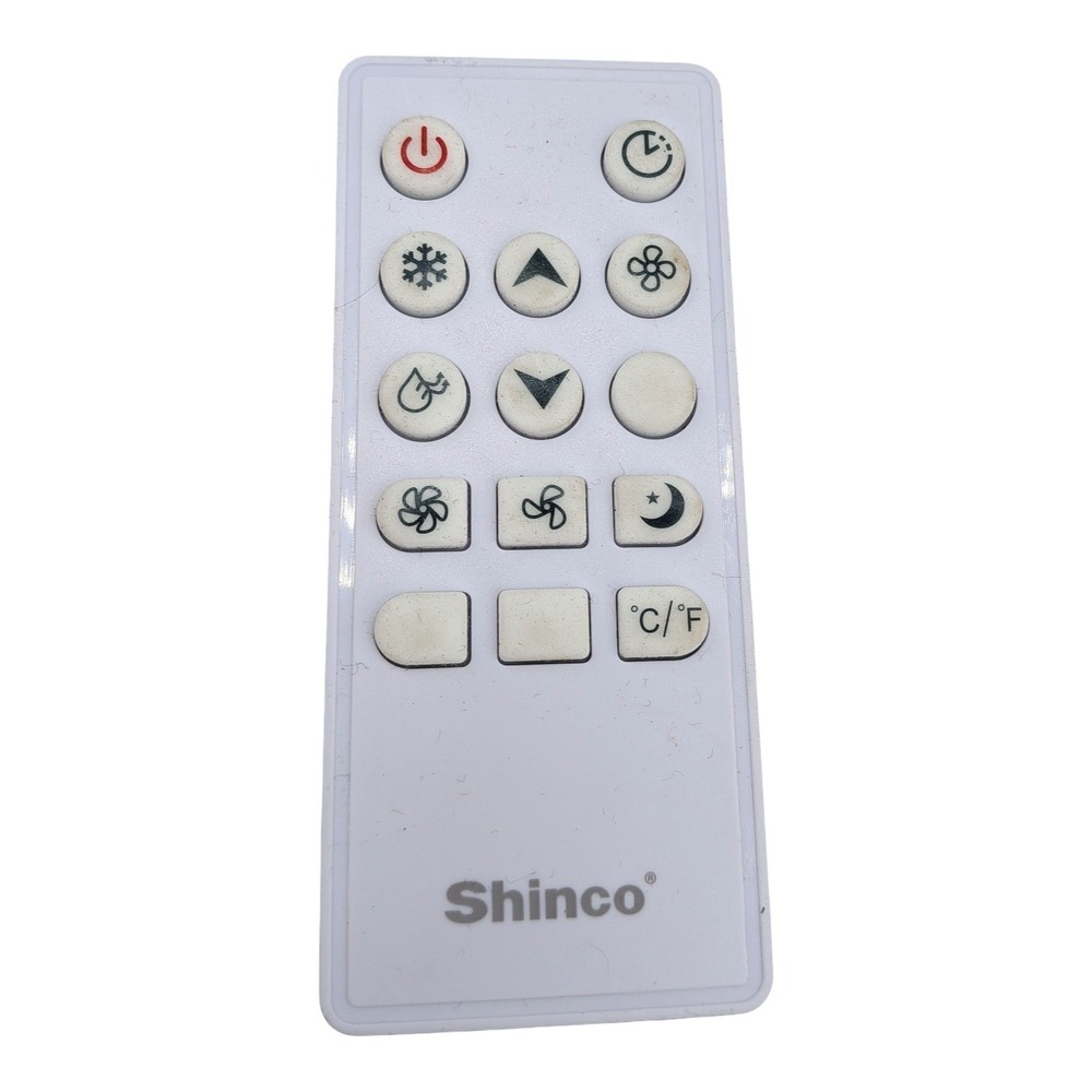 Shinco Portable Air Conditioner Remote Control White Replacement